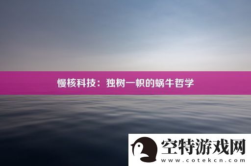 慢核科技：独树一帜的蜗牛哲学！