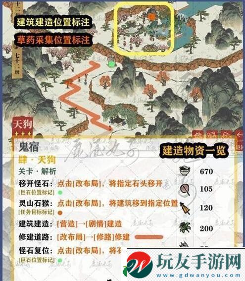 江南百景图鸡鸣山鬼宿关卡四天狗攻略