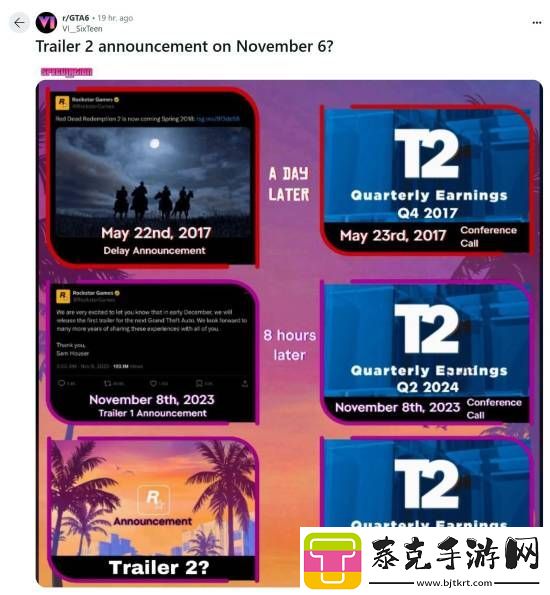 GTA6新预告什么时候来-玩家目光对准11月7日！