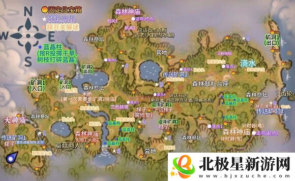 露玛岛地图坐标总汇