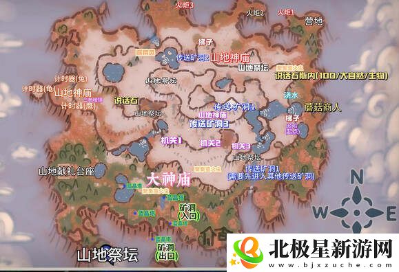 露玛岛地图坐标总汇